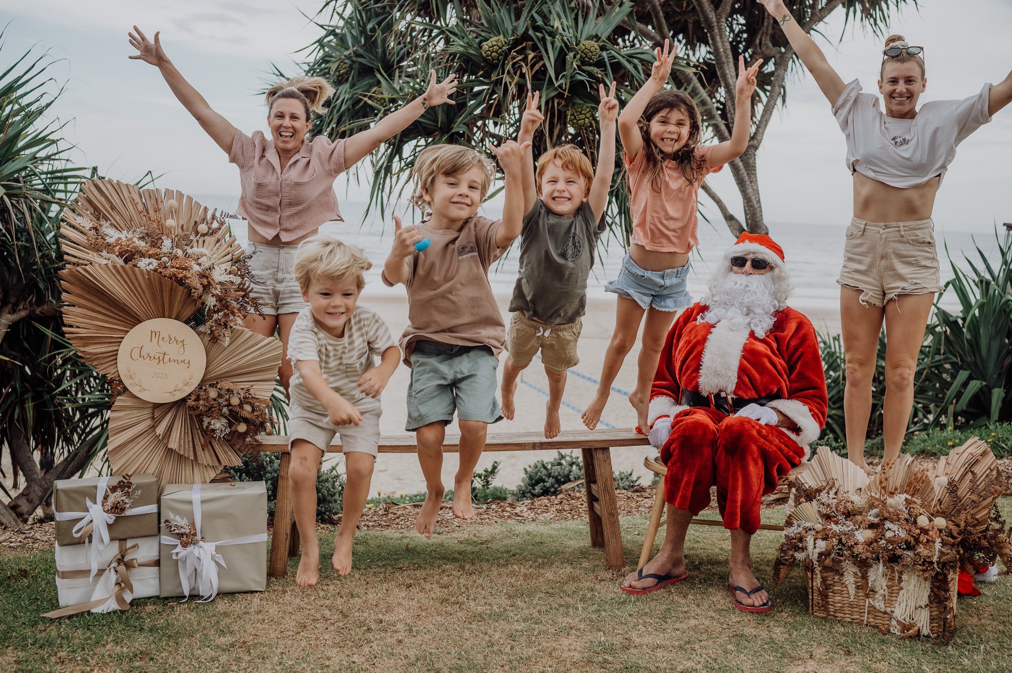 Santa photos at Coolum Beach by Natural Oak Photography